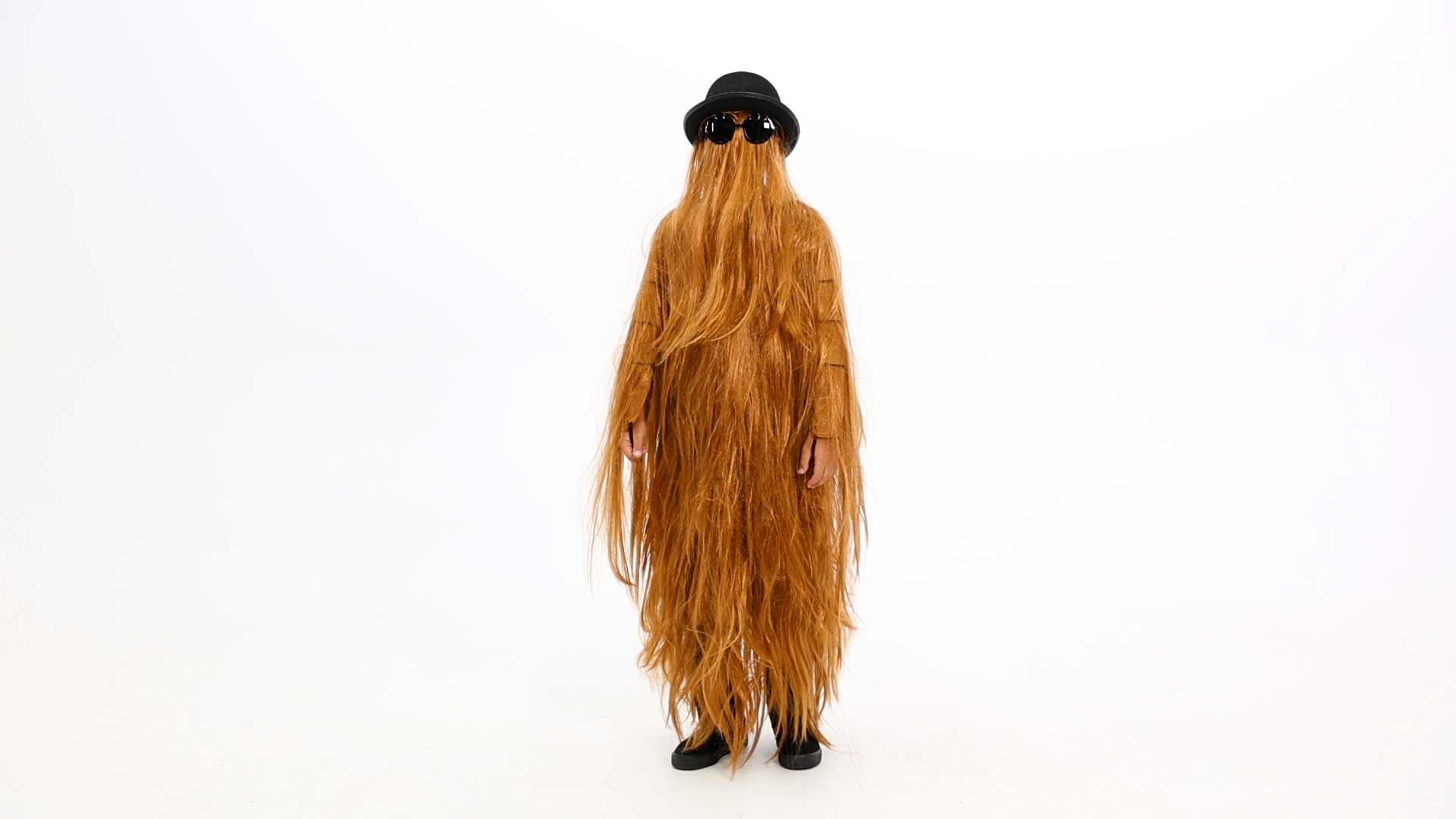 FUN96286CH Kid's 1960s Addams Family Cousin Itt Costume